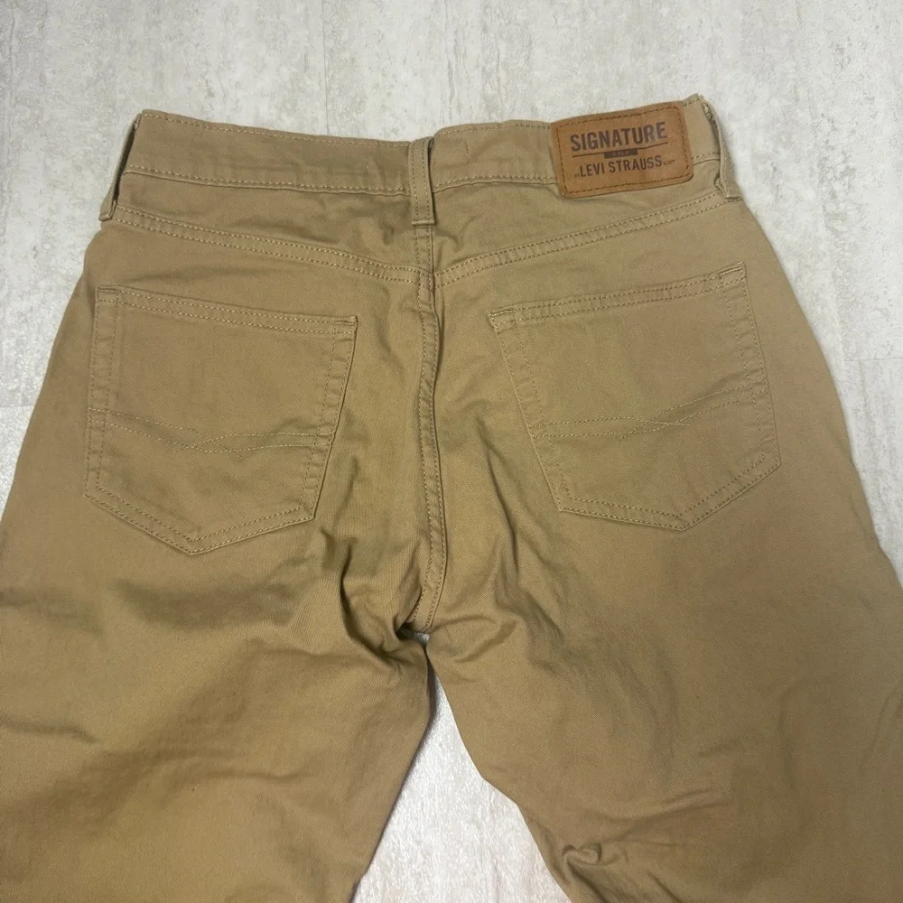 Levi Strauss Khaki tan athletic flex casual pants jeans 29x32